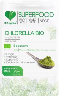 BeOrganic CHLORELLA BIO органический порошок 200 г