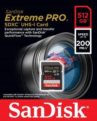 Karta pamięci SanDisk SDXC 512GB Extreme Pro 200/140MB/s V30