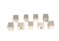 SZEŚCIAN SATYNOWANY DO PRZEWLEKANIA SREBRO PR. 925