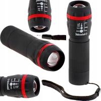 LATARKA LED FUNKCJA ZOOM MAŁA KIESZONKOWA BATERIE GRATIS SCHMITH