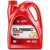 Olej syntetyczny Orlen Oil CLASSIC SYNTHETIC 5W-40 4,5 l 5W-40