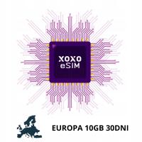 Starter XOXO eSIM Europa UE TIR 10GB na 30 dni na kartę Niemcy