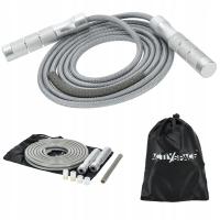 СКАКАЛКА ДЛЯ БОКСА CROSSFIT АЛЮМИНИЕВАЯ РЕГУЛИРУЕМАЯ С ПОДШИПНИКАМИ ПРОЧНАЯ