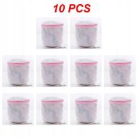 1~10PCS Laundry Bag Cleaning Zippered Foldable Nylon Bra Socks Underwear