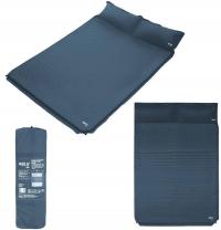 Самонадувающийся коврик для матраса, двухместный спальный коврик с подушкой 186x130x3 см