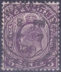 CEYLON - znaczek kasowany z 1908 roku. X 948.