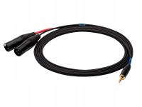 Kabel SSQ MIXLR3 TRS 3.5 mm 2 x XLR męski 3 m