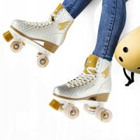 Роликовые коньки Nils Extreme nq14198 серебро, злотый