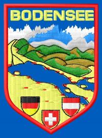 Naszywka Bodensee haftowana z termofolią