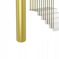 BALUSTRADA NA SCHODY TRALKA SŁUPEK ZŁOTY RURA fi 20 x1,5mm 148 cm HARFA I
