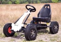 ПЕДАЛЬНЫЙ КАРТИНГ НА НАКАЧАННЫХ КОЛЕСАХ ТОРМОЗ