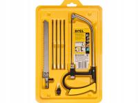 Piła ręczna ramka Drel z brzeszczotami 7 szt. do metalu, drewna, PVC