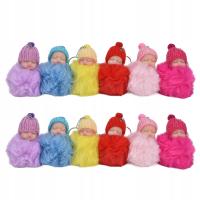 12 sztuk piękne małe lalki księżniczka Mini lalka brelok zestaw do FW