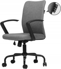 HBADA ERGONOMICZNE KRZESŁO BIUROWE OBROTOWE SZARY
