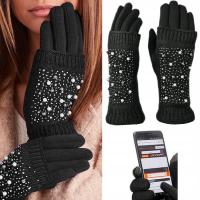 DOTYKOWE RĘKAWICZKI damskie OCIEPLANE zimowe CIEPŁE mitenki 3w1 - KOLORY