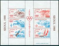 Wallis i Futuna 1988 Znaczki Blok 3 ** sport igrzyska olimpijskie Olimpiada