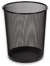 Металлическая корзина сетка черный большой для бумажного мусора