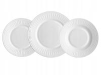KOMPLET OBIADOWY ZESTAW TALERZY ROMA FLORINA SERWIS 18 EL. 6 OS.