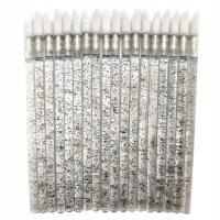 APLIKATORY WELUROWE DO RZĘS BEZWŁÓKIENKOWE DO UST POMADEK BROKATOWE 50 szt