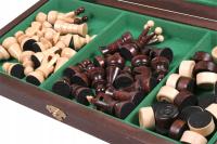 Шахматы деревянные шашки 35 см-польский производитель