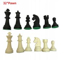 Drewniane szachy 7.7cm król 32 figury szachowe figurki pionki dorośli dzie