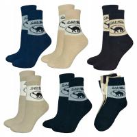 5x SKARPETKI CIEPŁE DZIECIĘCE CHŁOPIĘCE frotte termo zimowe frota 30-35