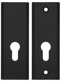 Rozeta zewnętrzna Haga AXA czarny długa F8 AXA