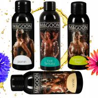 OLEJEK DO MASAŻU EROTYCZNEGO ZESTAW 4szt x 50ML ŻEL INTYMNY różne zapachy