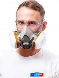3M маска для лица 6300 L угольные фильтры 6051 Противопылевая Маска 5911