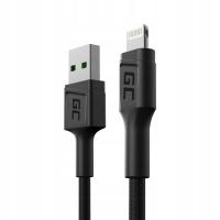 Кабель Green Cell USB-Apple Lightning 0,3 м Черный