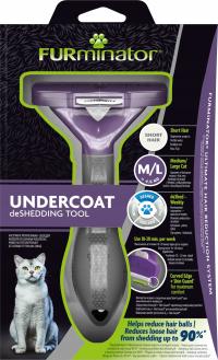 FURminator для короткошерстных кошек средних и больших размеров короткая шерсть M / L Large