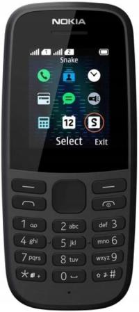 BLACK Nokia 105 DUAL SIM POLSKIE MENU