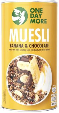 One Day More Musli Bananowo Czekoladowe 400g