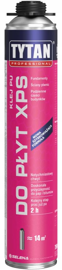 Klej PU do Styropianu Płyt XPS Tytan Professional 750ml Fundamenty Fasada