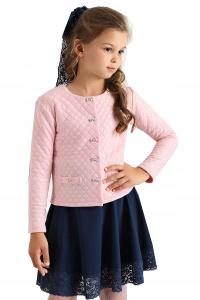 Żakiet Bolerko różowe z połyskiem JOMAR