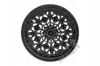 KRATKA WENTYLACYJNA NR 00 OKRĄGŁA DUŻA Z KOŁNIERZEM ŻELIWNA RETRO ELEGANCKA