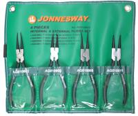 Zestaw 4szt. szczypiec 7'' do pierścieni Seegera AG010002S Jonnesway