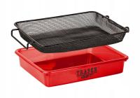 Ловец кювет средний красный с ситом 3 мм