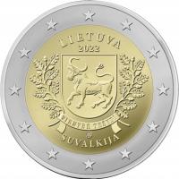 Litwa - 2 Euro - Regiony Litwy Suvalkija 2022