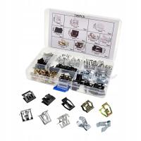 100 szt. Metalowe Klipsy Sprężynowe do Paneli Tapicerskich 4A, Części Zamienne do Samochodu