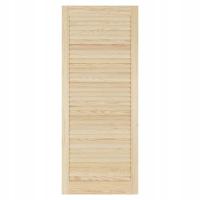 Дверь ажурная передняя деревянная Сосна 110x 44,4