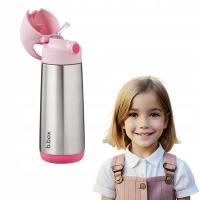 B. box термобутылка-бутылка для воды для детей с соломой 500 мл фламинго Физз