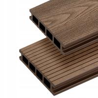 Композитный настил BERGDECK S140 темный ТИК 220x14x2, 5 см