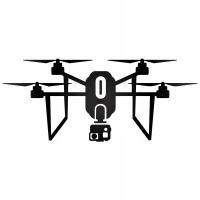 NAKLEJKA OPERATORA DRONA ODBLASKOWY WZÓR UAVO