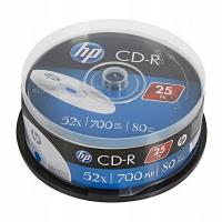Компакт-диск HP CD-R 25 шт. 700mb для архивирования