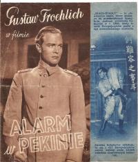 ALARM W PEKINIE -GUSTAW FROCHLICH -film program kinowy -lata 30-te