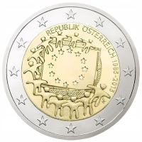 2 Euro 2015 - Austria (Flaga Europy)