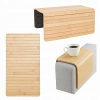 PODŁOKIETNIK na sofę kanapę podkładka nakładka elastyczna taca bambusowa