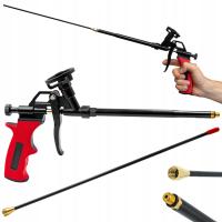 Pistolet do Piany Pianki Kleju Pianokleju Długi TEFLON Bauhus Z PRZEDŁUŻKĄ