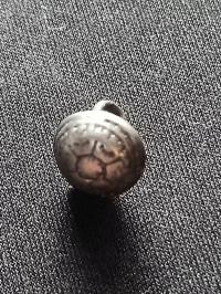 Stary guzik kontuszowy prawdopodobnie srebro oryginał